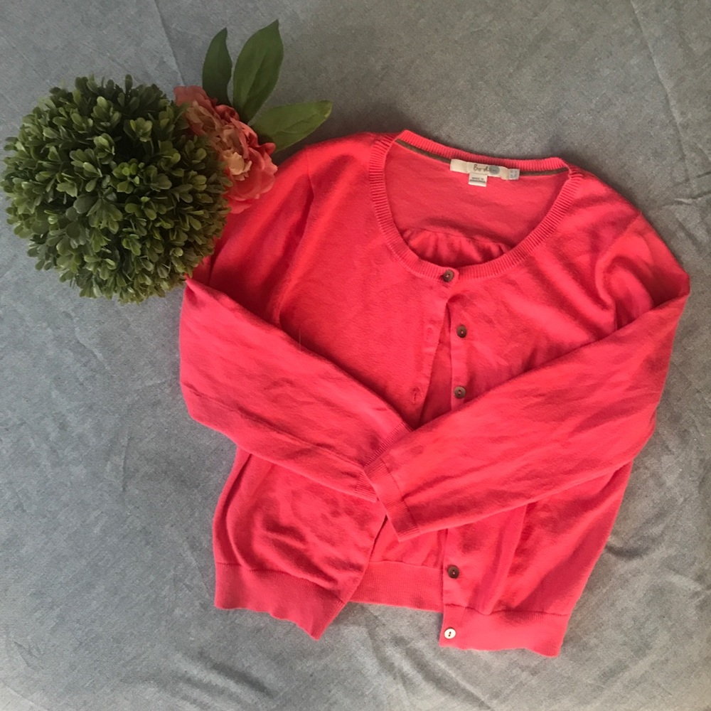 Boden Cardigan Size Small, Coral/Pink